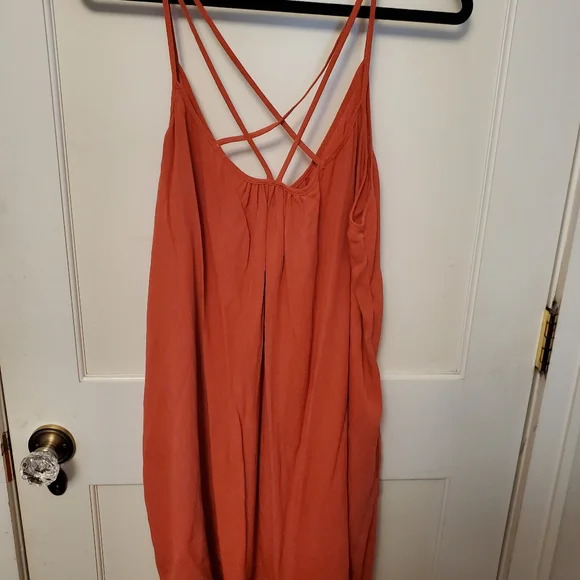 Vacation dress -Tangerine - Picture 2 of 6